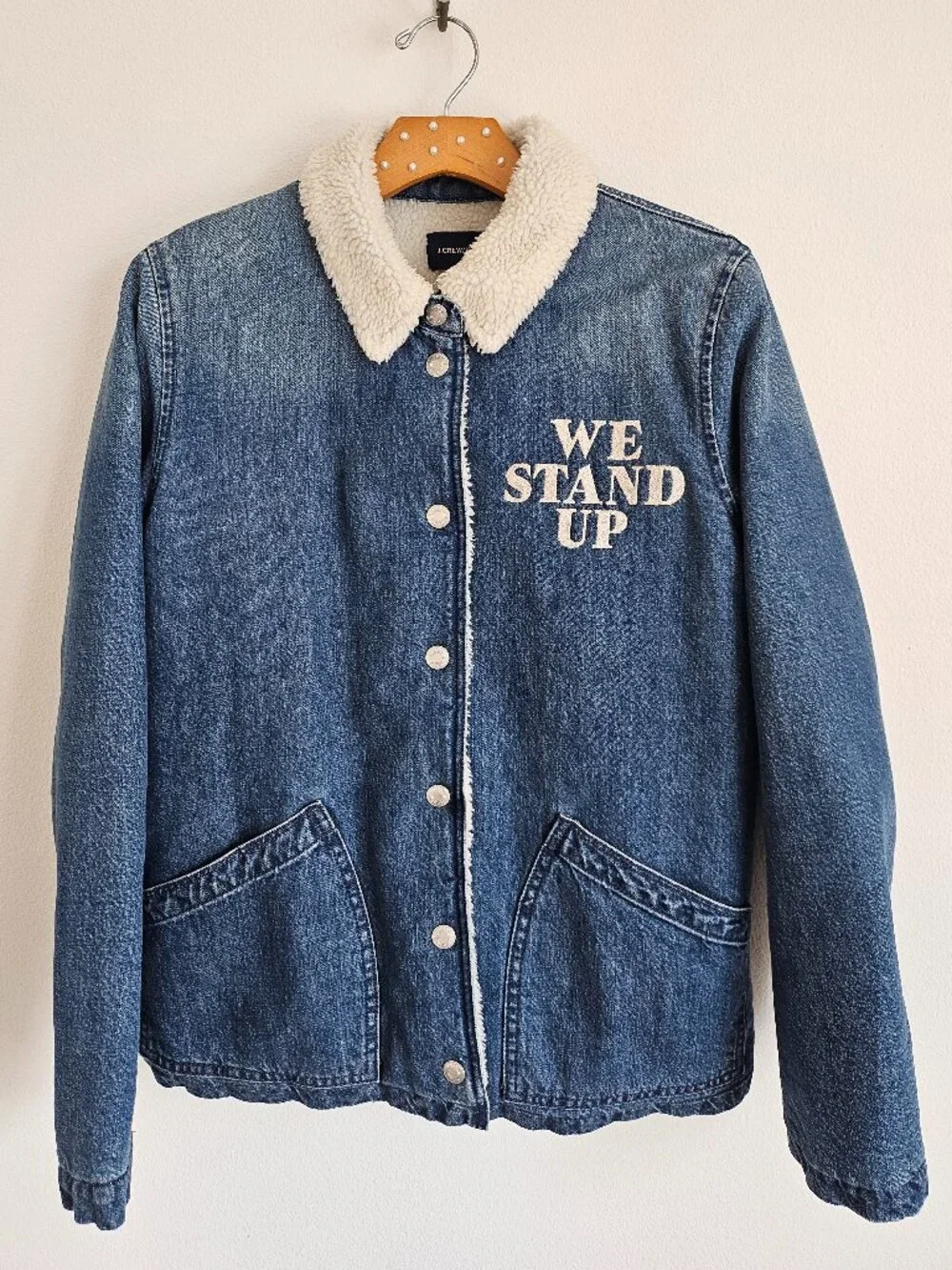 J.Crew Sherpa Lined Denim Jacket 